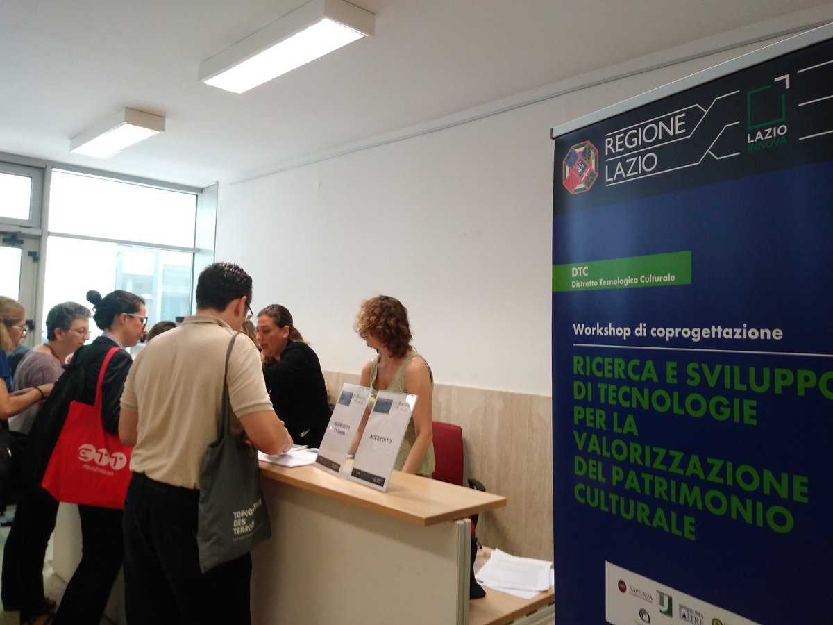 È iniziato ufficialmente il workshop di coprogettazione, dedicato alla valorizzazione dei beni culturali grazie all'utilizzo di nuove tecnologie! Ci saranno numerosi interventi, seguiteci per scoprirli insieme a noi! 
#workshopDTC #impresaevalorizzazione #impresaperinnovare