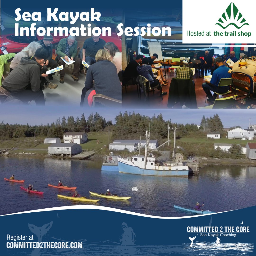 Chrislockyer's tweet photo. Join us at Trail Shop tomorrow night. (May 31) Trip planning for sea kayaking. 6:30 to 8:00. Free. #Halifax #trailshop https://t.co/wsDgP88S4K