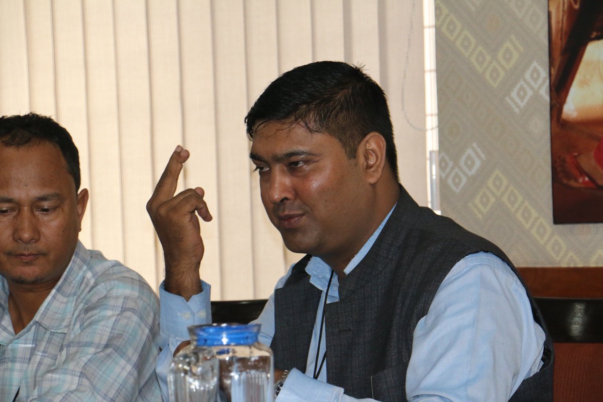 UNDPNepal's tweet photo. . @ShudarsonSubed1 of Nat’l Fed. of Disabilities Nepal (#NFDN), who led a Nepal delegation to the 19th session of #CRPD in Geneva early this year, shares key follow up actions, incl implementation of existing anti-discrimination laws, recommended to and agreed by Nepal. https://t.co/fRVRBt8wr4