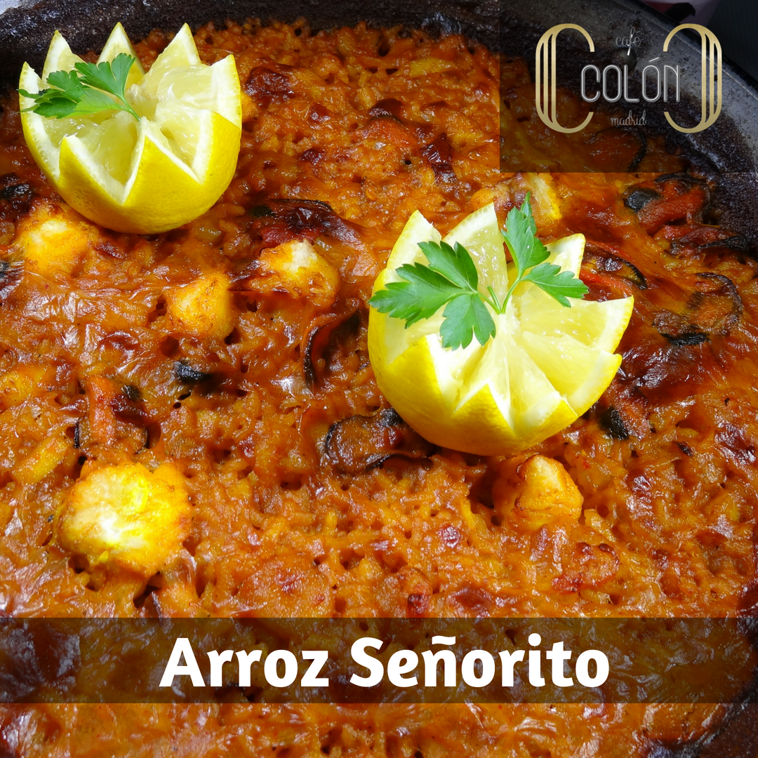 CafeColonMadrid's tweet photo. Arroz Señorito, arroz limpio para centrarse en el sabor https://t.co/Y96RoUd4Yv