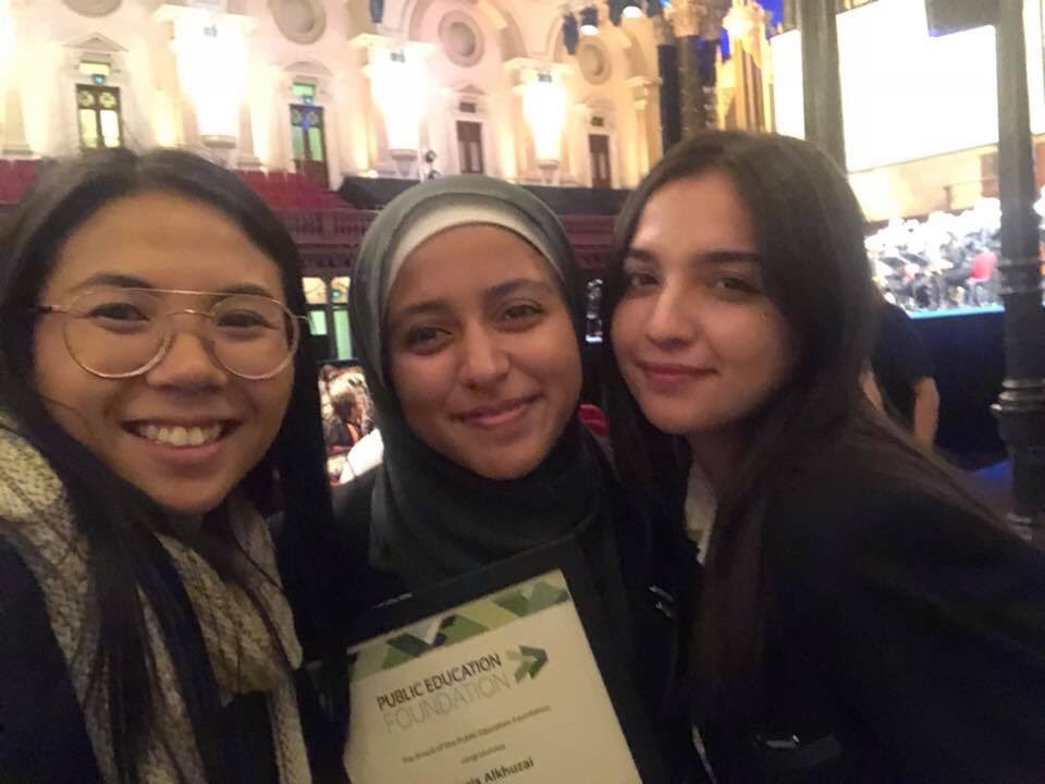 HoxtonParkHigh's tweet photo. Congratulations to Natalee and Narjs in Year 11 for receiving the Friends with Zainab  Secondary Senior Scholarship! Thank you to the Public Education Foundation for the ongoing support of our students! https://t.co/yAtINixbCy
