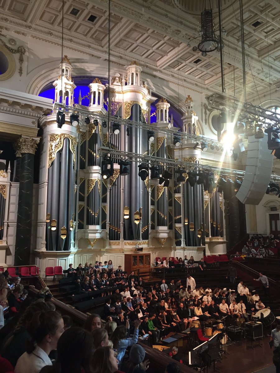 HoxtonParkHigh's tweet photo. On May 23rd, five of our elective music students attended the final rehearsal and showcase for the In Concert choir performance at Town Hall.

Our students are already looking forward to next year's In Concert!            #Showcase https://t.co/mwzsv9bLk5