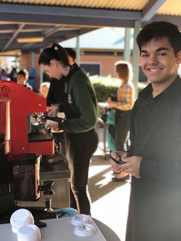 HoxtonParkHigh's tweet photo. The Cafe Hoxton Coffee Cart was at Hoxton Park Public School this morning to serve espresso coffee to their school community ☕️ #vetinschools #employabilityskills #hospitality #Coffee https://t.co/06In58J1Lr