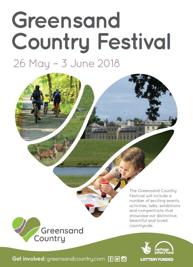 Apologies, we are experiencing problems with our website, for a full list of events taking place for the rest of the #GreensandCountry Festival please visit bedsrcc.org.uk. If you have any questions please tweet us, email anne@greensandcountry.com or call 01234 838774.