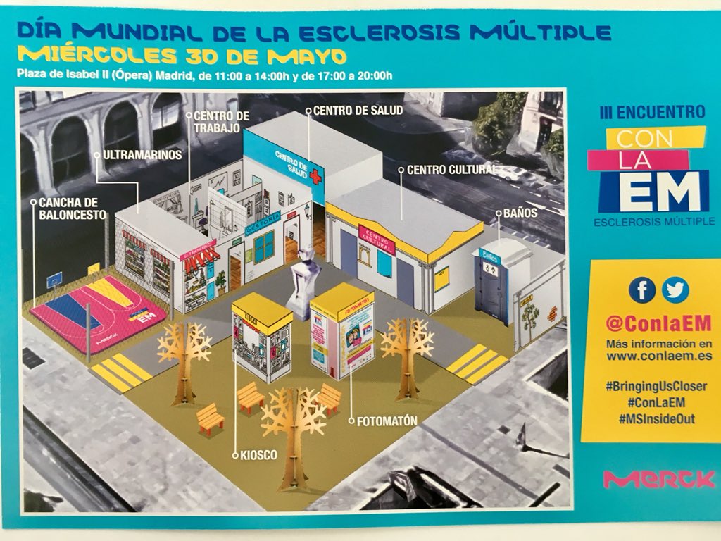 FADEMMadrid's tweet photo. Visita el barrio de la #EsclerosisMúltiple por el Día Mundial. @ConLaEM #ConLaEM https://t.co/m00aQLnLcG