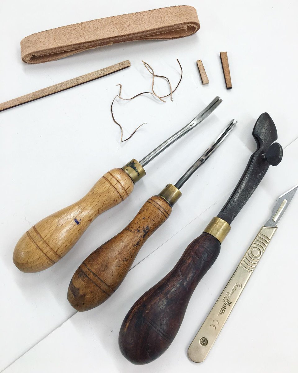Time honoured and traditional craftsmanship means our tools don’t change much either. #handmade #luxury #leather #tools #eastlondon #madeinengland