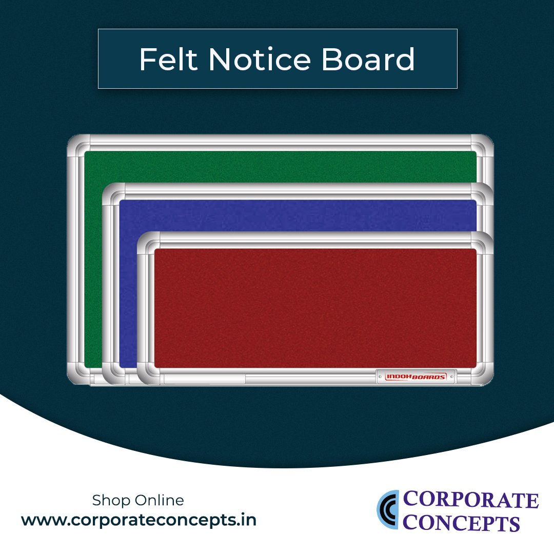 corprateconcept's tweet photo. Felt Notice Board we can use this to display the information and people can get to know easy it is available in multi colours.
Shop Now : https://t.co/O4mfPdI5bl
#FeltNoticeBoard #CorporateConcepts #ShopOnline #BestDeal #OfferSales https://t.co/Ke24kvK89l
