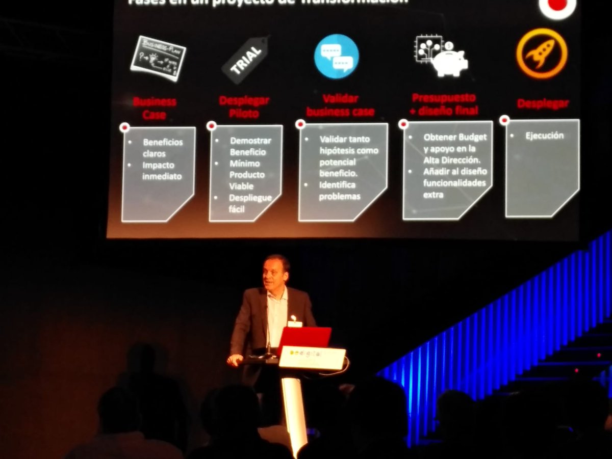 VodafoneEmpresa's tweet photo. #IoT como medio para la #TransformaciónDigital en la industria. @VodafoneIoT en las Digital talks de #BIEMH2018 @BEC_BIEMH en #Bilbao https://t.co/Isl9vGb5Qu https://t.co/OxpHP6KLCQ