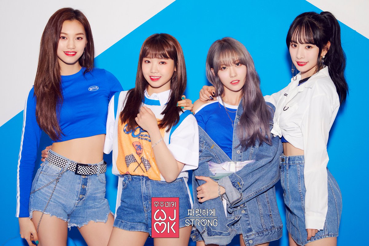 [#WJMK]
#우주미키 👭👭
#짜릿하게 #STRONG
💙COMING SOON💙
2018.06.01 6PM

#유정 #도연 #설아 #루다 
#YOOJUNG #DOYEON
#SEOLA #LUDA