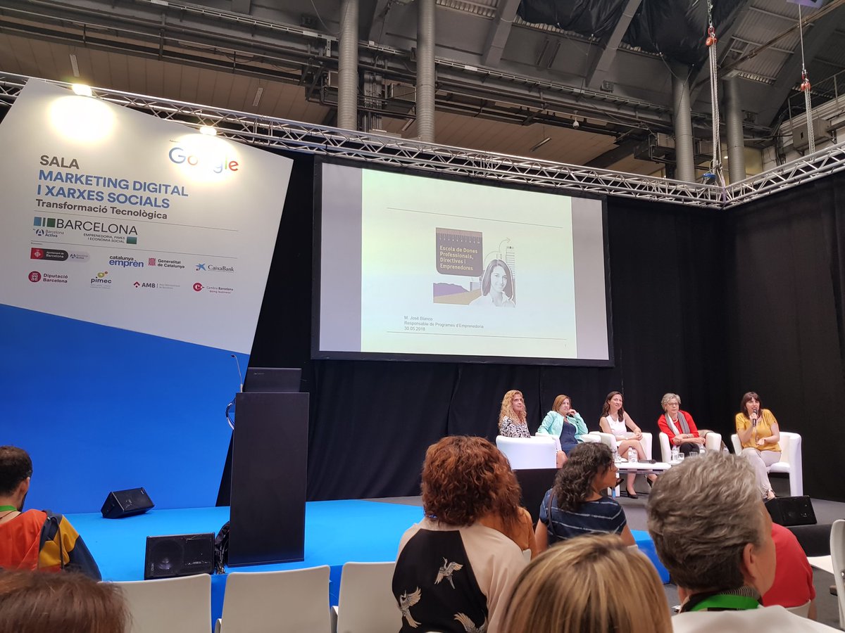 estert7's tweet photo. Muy importante dar visibilidad al talento femenino #bizbarcelona18 🙋🏼‍♀️ Gracias a las ponentes! https://t.co/uRNm7ioksI