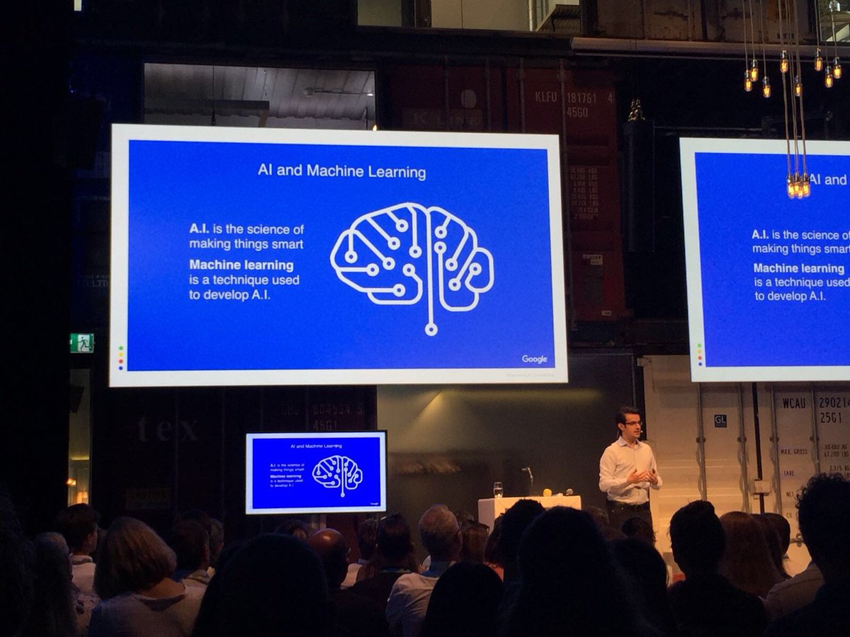AdisfactionCH's tweet photo. Gestern hat uns @behshad_behzadi (Senior Director Engineering, Google), spannende Einblicke in AI und den Fortschritt des Google Assistants an der @ThinkwithGoogle im @KraftwerkZH gewährt. Danke für die Einladung und den tollen Nachmittag! #twg18 #AI #GoogleAssistant https://t.co/mdFkbyhDEP