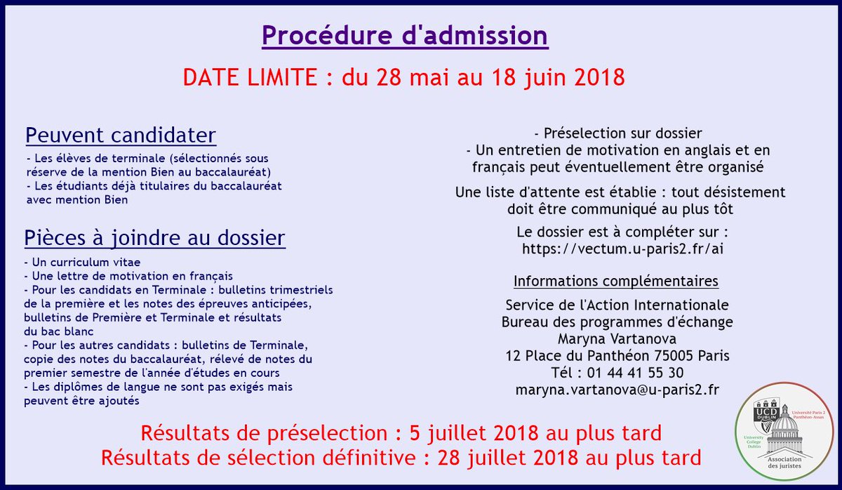 Lettre De Motivation Collège De Droit Assas