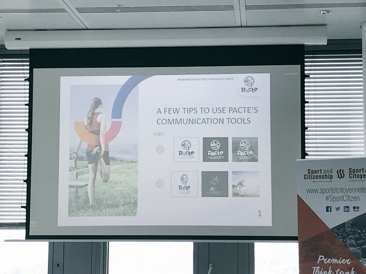 PacteProject's tweet photo. 🎙Presentation of the #PACTEProject ‘s communication campaign by @noemiegingue, Communication Officer of @SportandCitizen 👌☺️📱💻 https://t.co/L98mczVRKd