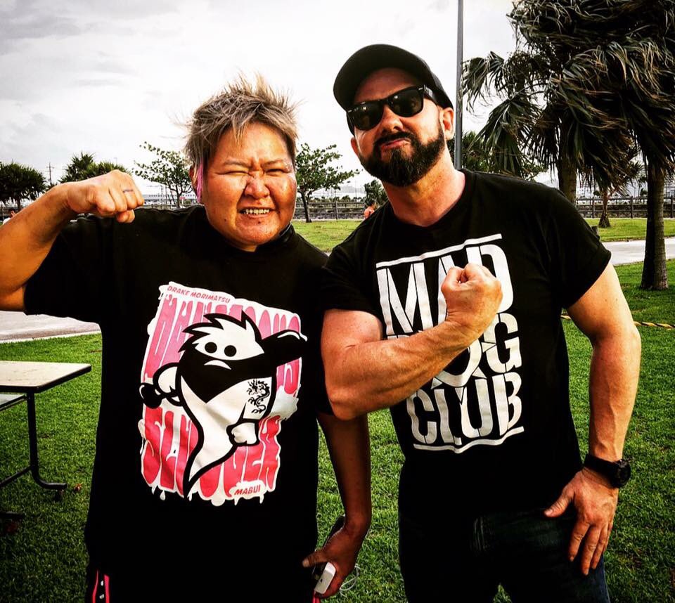 RyukyuDogDingo's tweet photo. Mad Dog night with my hardcore MDC partner @drake_mo the original gangstar #MDC #MDCW #worldwide @ryukyudragon_pw June 9th #straightoutof https://t.co/9lZps8Byc8