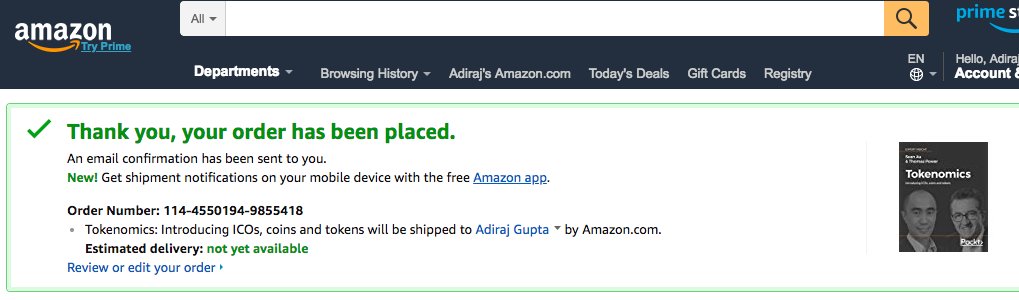 adirajgupta's tweet photo. Congratulations @seandotau &amp; @thomaspower on the upcoming book! Looking forward to digging into this soon! Sean tells me I'm the first buyer of the book which is pretty exciting :D @CryptoLaunchpad https://t.co/tS5CK8l2ff
