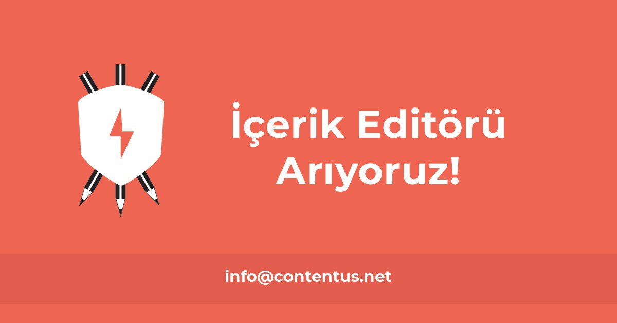 Bigumigu's tweet photo. [İş ilanı] Contentus, İçerik Editörü Arıyor! https://t.co/jGoKyhKUKT @ContentusTR #kariyer https://t.co/Gyc9jcvb8B