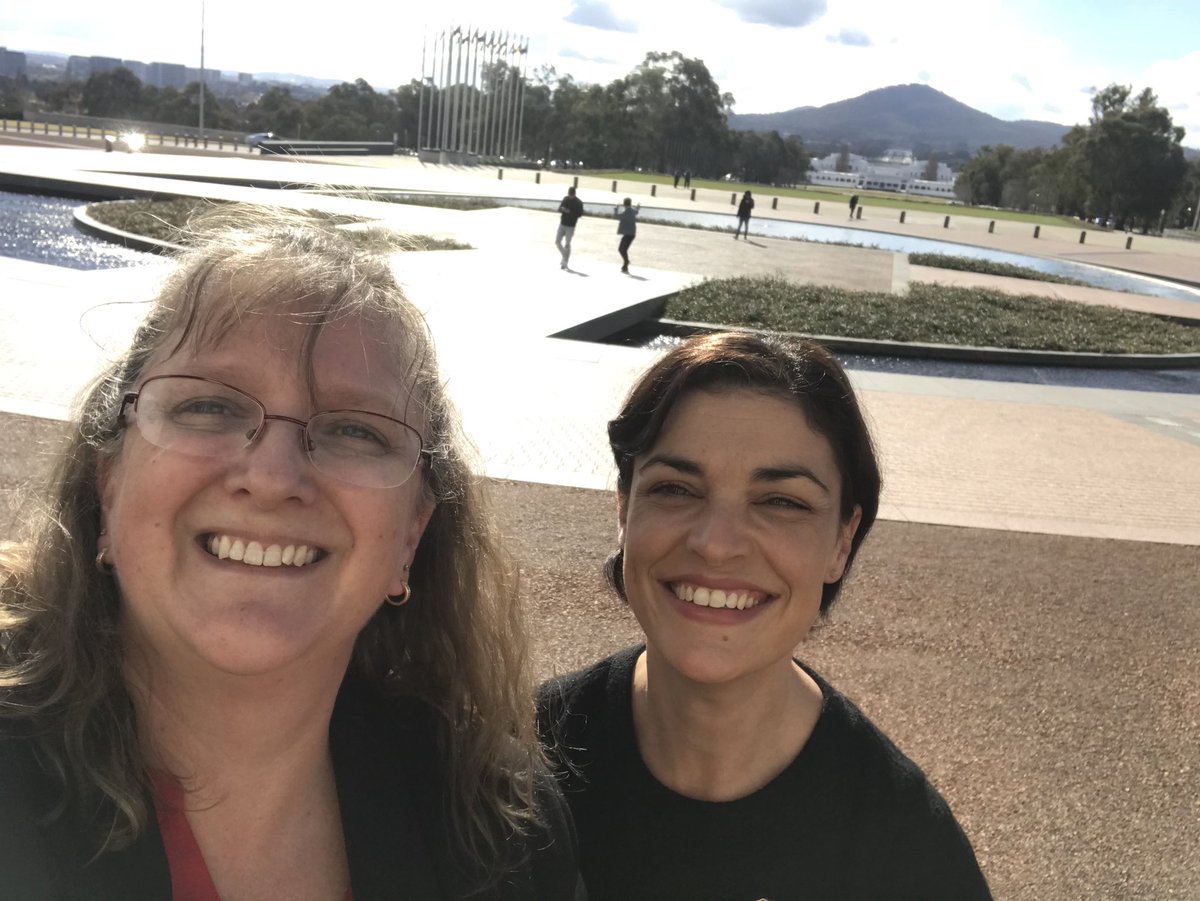 PetriciaA's tweet photo. Just a quick trip to Parliament House Canberra today to have a chat with the Federal Health Minister the Hon. Greg Hunt MP and the Shadow Minister for Health the Hon. Catherine King MP. @MSResearchAust https://t.co/EM4GSZIHZq