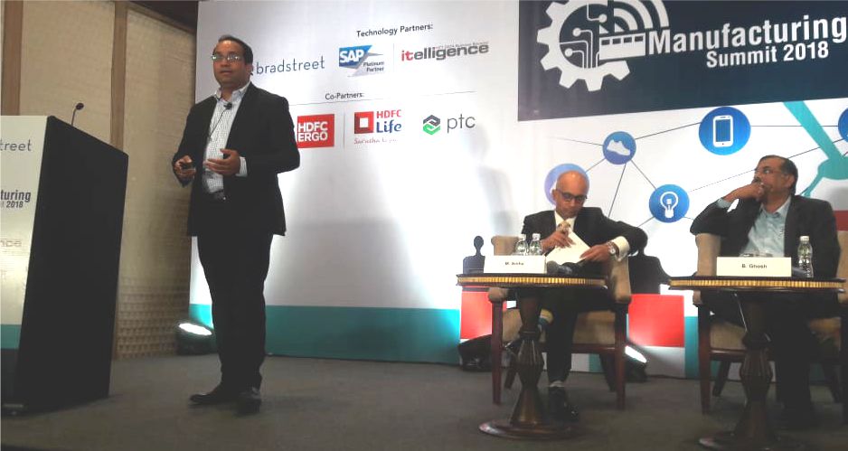 DNB_India's tweet photo. By 2020 79% of large #Manufacturers will change their #operating models with #IOT and #Analytics - Dinesh Khunt, Regional Director, itelligence India Software Solutions Private Limited
#DNBManufacturingSummit @HomeLoansByHDFC @HDFCLIFE @SAPIndia @HDFCERGOGIC @itelligencein @PTC https://t.co/hiidtp0CB7