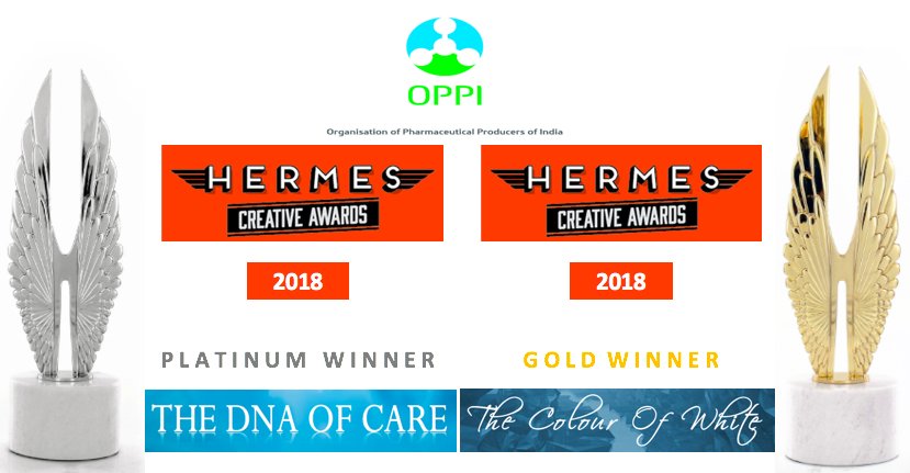 _bhavnasingh's tweet photo. OPPI wins '#PlatinumHermesCreativeAward2018' for 'The DNA of Care' &amp; '#GoldHermesCreativeAward2018' for 'The Colour of White'
With 100's of entries each year from around the world, the award celebrates organizations involved in the concept and design of #communications #programs https://t.co/PZwnMeMuNm