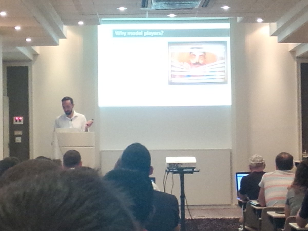 fsapi0's tweet photo. Why modelling players? With @yannakakis at @GameAI2018. #ArtificialIntelligence #gamedev #AI #gaming #games #game #indiedev #PlayerModeling #Player #HCI https://t.co/2iJpg9CkKo