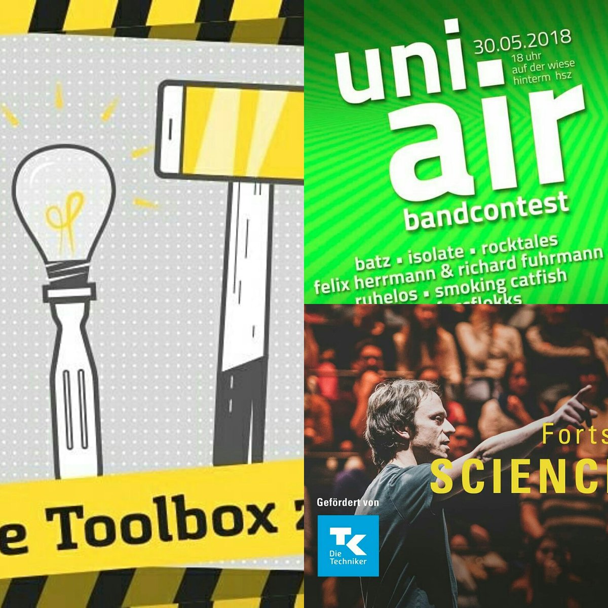 yournextevent's tweet photo. Heute ist echt was los: 

Gründerforum | ab 15:30 Uhr | im Biotec  Uni Air | ab 18 Uhr | der Wiese hinter dem HSZ der TUD 
Dresdner Science Slam | um 20 Uhr | Alter Schlachthof.

Fotos: © futureSAX Club Mensa Dresdner Science Slam
#WhatsOnToday #FindYourNextEvent #Dresden https://t.co/h3oCVhn55h
