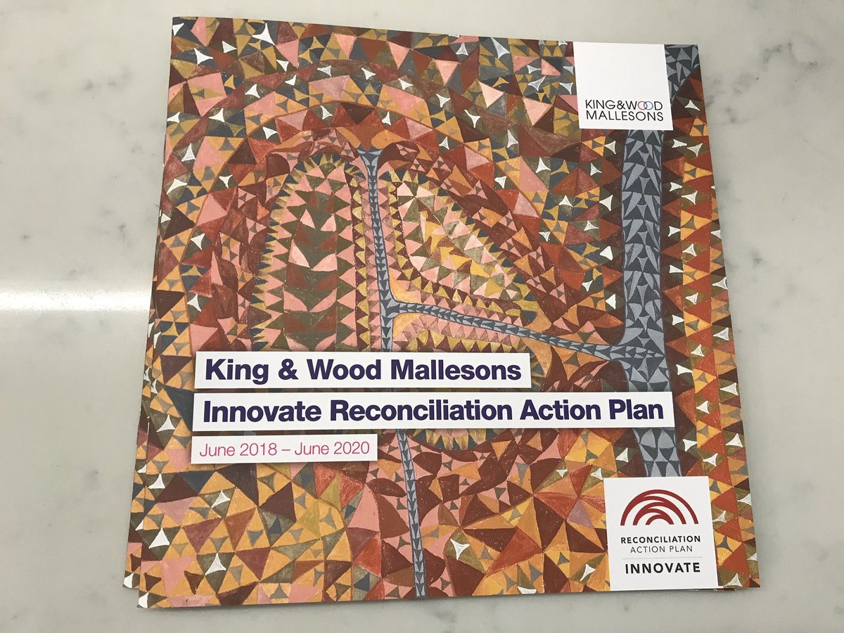 KMWade1's tweet photo. Proud that in this #NRW2018 we have launched our Innovate RAP to build on our reconciliation and empowerment commitments #kwmlaw https://t.co/iZxlMPQlrG