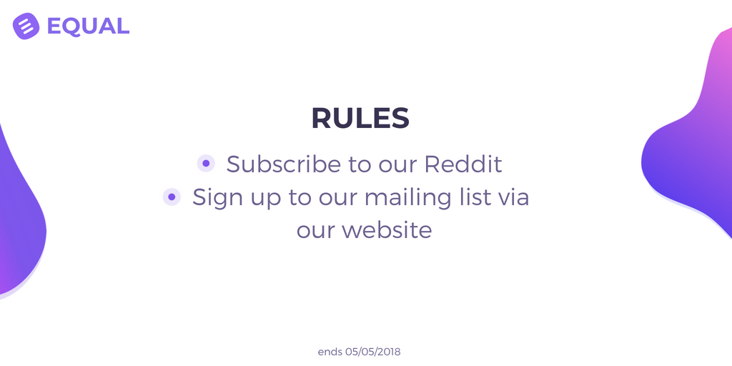 Equal_Network's tweet photo. Don't forget that our raffle is still running, 45,000 $EQL tokens up for grabs!
R - https://t.co/22R33XT5NL
W - https://t.co/eeZwJUsszC https://t.co/Ih02inSVre
