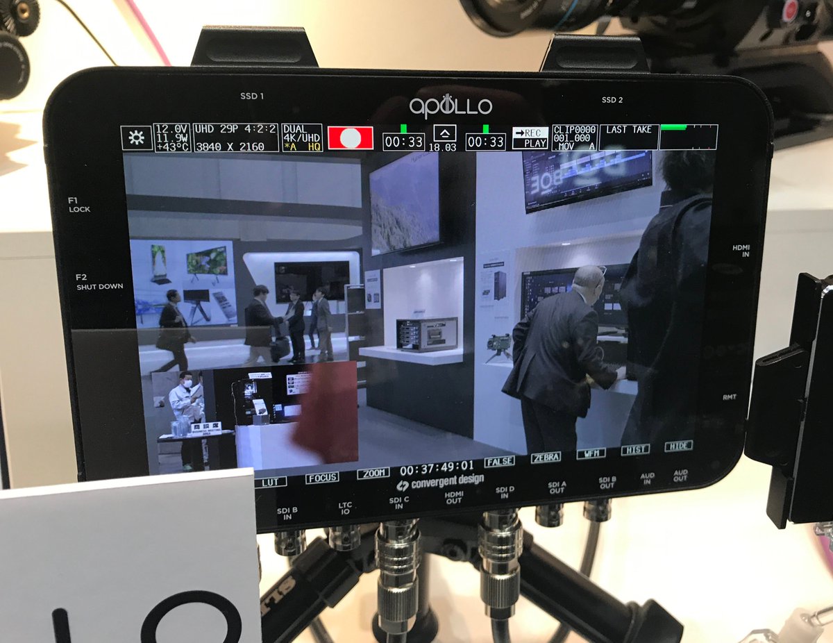 THaudio's tweet photo. 4K・8K機材展でも展示を行った、ポータブルマルチチャンネルのモニター / レコーダー / スイッチャーapolloです。
#camela #broadcasting #ConvergentDesign https://t.co/panuofVMNA