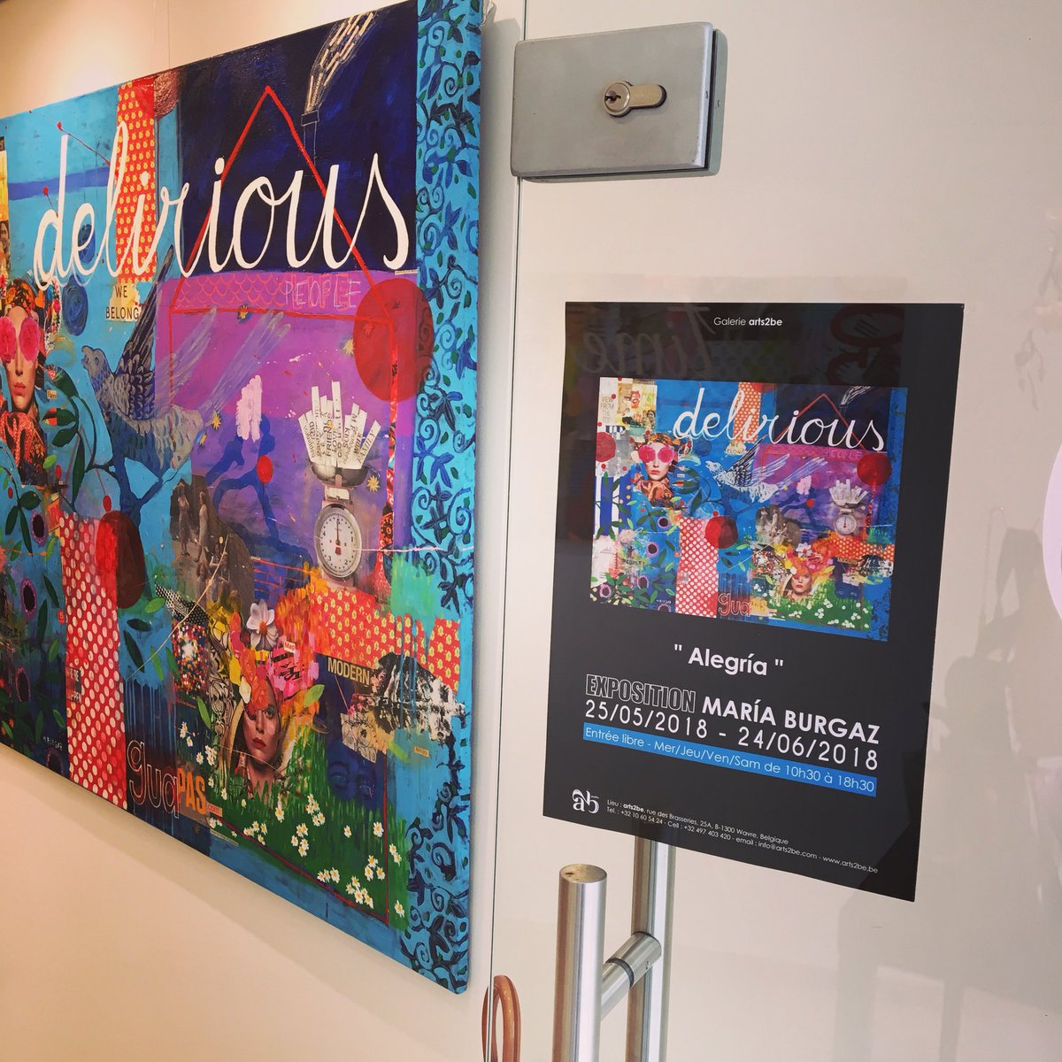 arts2be's tweet photo. #Exhibition Alegría of @MariaBurgaz currently at the #gallery #arts2be. Until June 24 https://t.co/I2btD1u6po