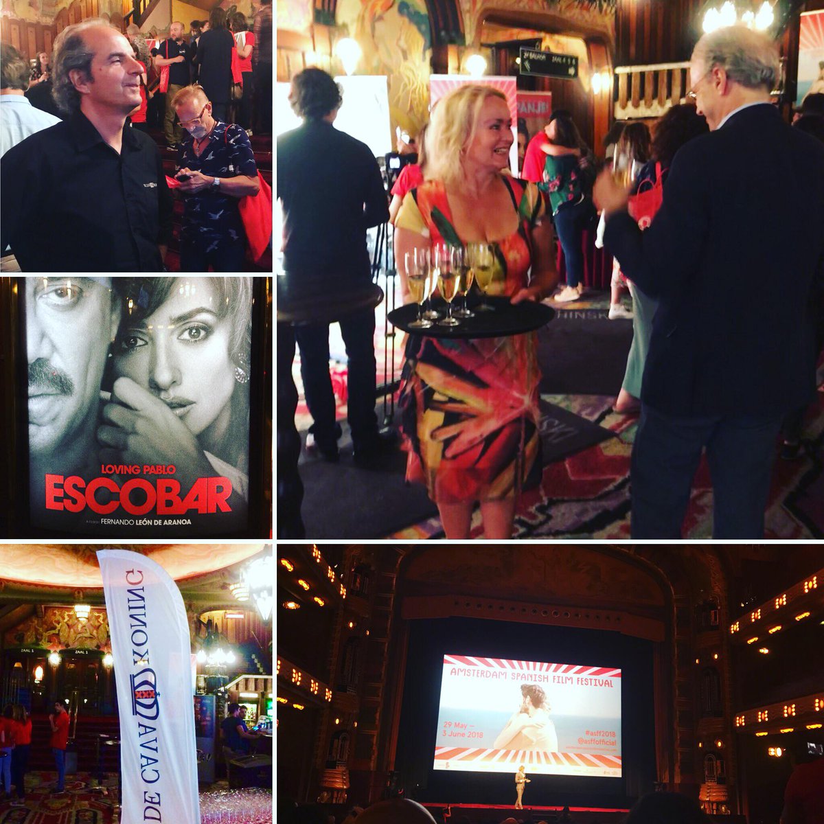 Cavakoning's tweet photo. Cava tasting! Opening Spanish Filmfestival in Tuschinski theatre in Amsterdam @asffofficial #asff #cava #tasting #proeverij #tuschinski #amsterdam https://t.co/L7piETf01i