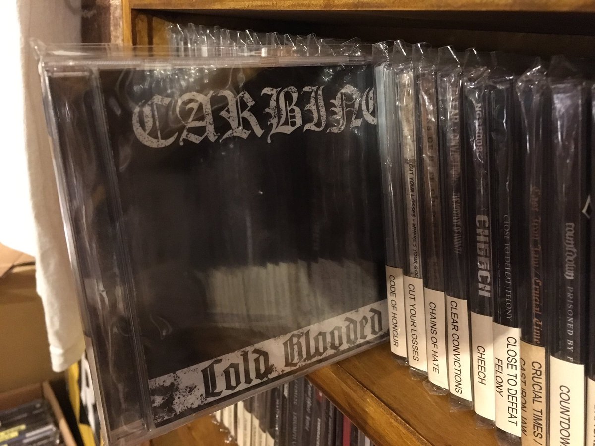 なかなか入ってこないUK産SLAM/BEATDOWN"CARBINE"毎回入荷後完売する人気！BRAWL BETWEEN ENEMIES, CLAWHAMMER等と共に殺人的なアグレッションを誇るBEATDOWN/SLAMな内容！全曲にゲスト迎えBLACK TONGUEからACRANIAまで凄いです！retribution.ocnk.net/product/11167