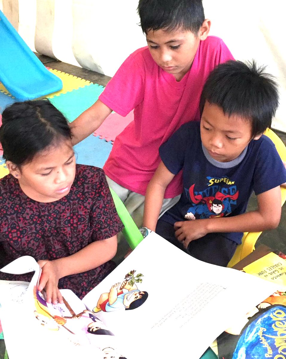 PhilToyLibrary's tweet image. It's Reading Time! These kids are busy reading their new storybooks here at Marawi. 

Learn more about PTL at philippinetoylibrary.org 

Share our story!

Donate. Partner. Volunteer.