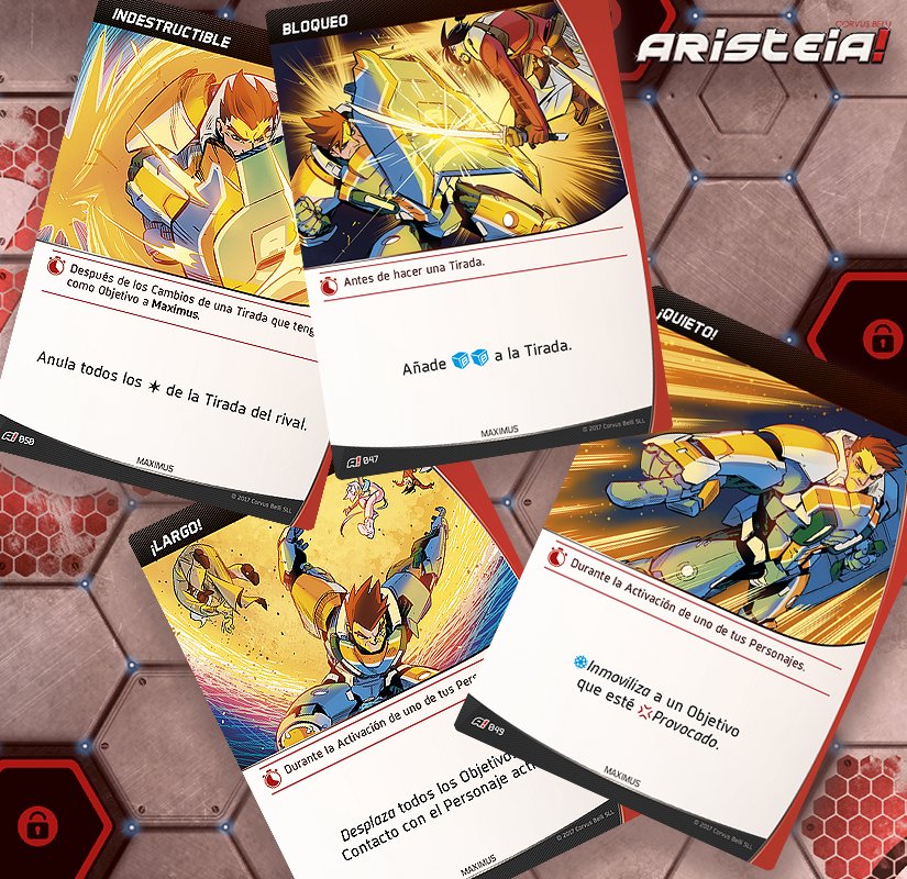 Las Tácticas son cartas que el jugador puede jugar desde su Mano durante la partida:
▪️ Cada jugador debe disponer de una copia de las diez Tácticas Generales.
▪️ Cada Personaje incluye cuatro Tácticas propias. 
+Info: goo.gl/5Pc3xT

#AristeiaTheGame #juegosdemesa