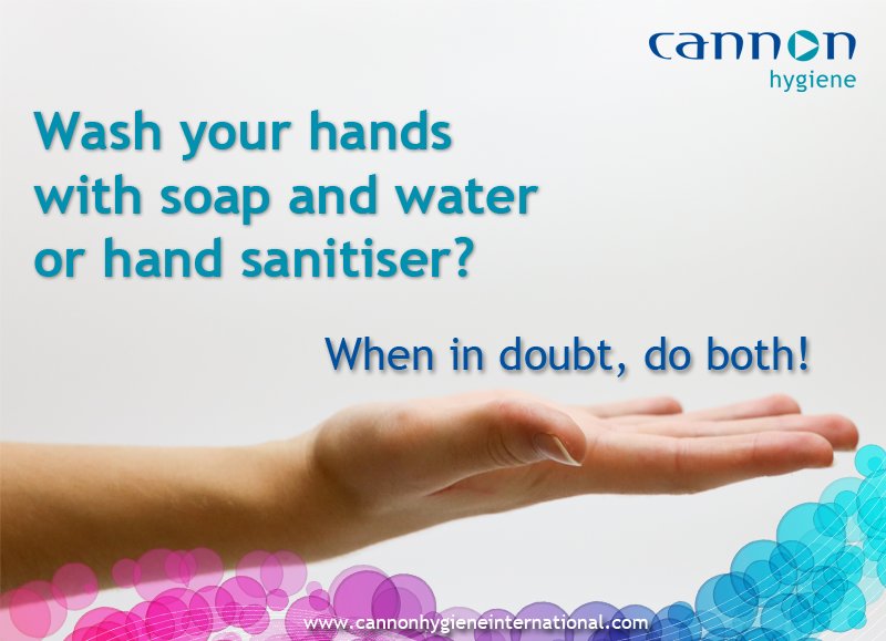 Cannon_Hygiene's tweet photo. Do you wash your hands or use hand sanitiser? https://t.co/EPjN2Ae0cZ

#WednesdayWisdom #handwashing #sanitising https://t.co/1UuryaRmmw