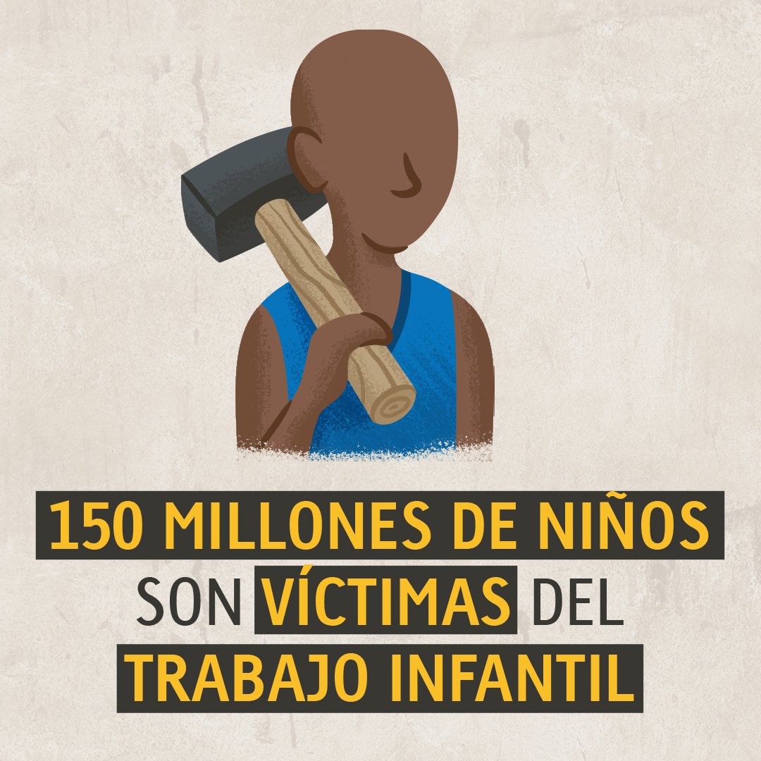 compassionES's tweet photo. 150 millones de #niños entre 5 y 14 años son víctimas del #TrabajoInfantil. Ningún #niño merece ser explotado o expuesto a condiciones peligrosas.

Tú puedes ayudar a detener el trabajo infantil antes de que empiece https://t.co/gW0w969Q7w

#CompassionEspaña #RompiendoLasCadenas https://t.co/w0uVREfIYN