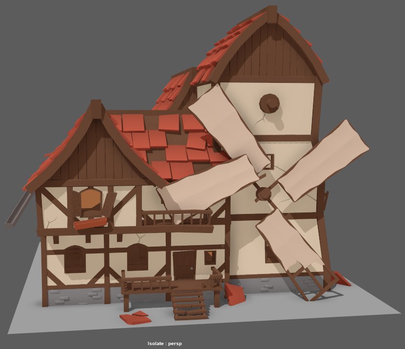 HarvestHandGame's tweet photo. Oh no!
What happened to the farm house?

#gamedev #indiedev #maya #3dmodel https://t.co/fpc5eEPcNW