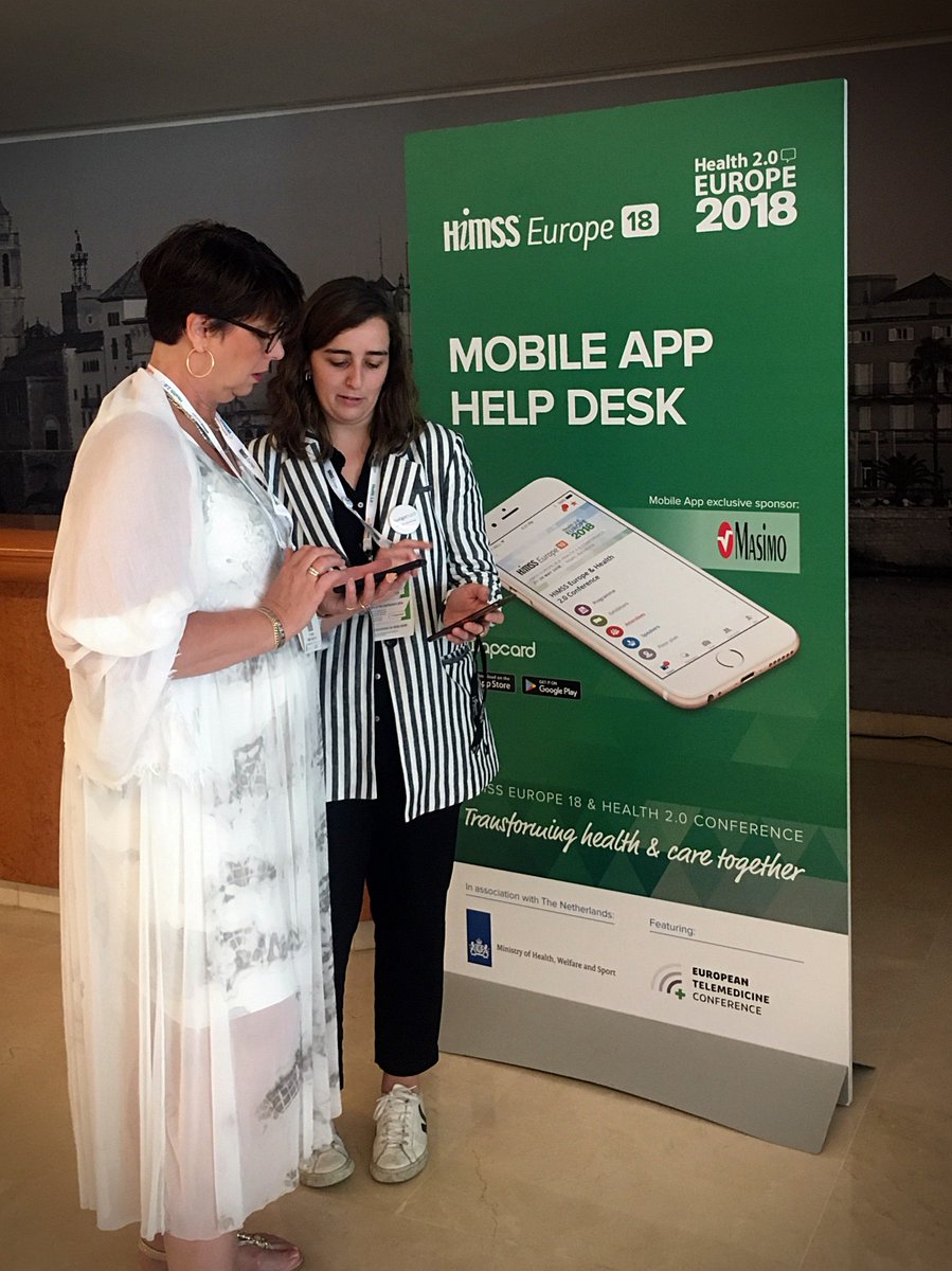 Swapcard's tweet photo. Great experience and a great UX (we gave it our best!) providing the event #app and engagement platform at @himsseurope Barcelona #HealthIT #healthcare #digitalhealth #HIMSSEurope18 #HIMSS18 https://t.co/6r63faeTdM