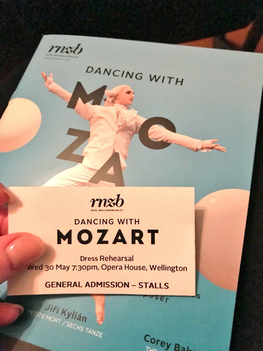 Taking a break from the #NZIFF movie watching tonight #DancingwithMozart
