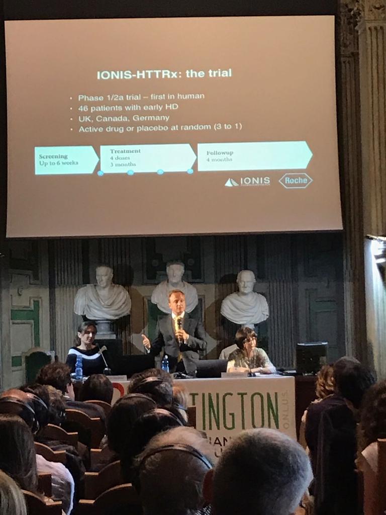 HuntingtonOnlus's tweet photo. #ionis-httrx ecco il nome del farmaco in sperimentazione. #Hdays18 #maipiùnascosta https://t.co/OhHbPowhVq
