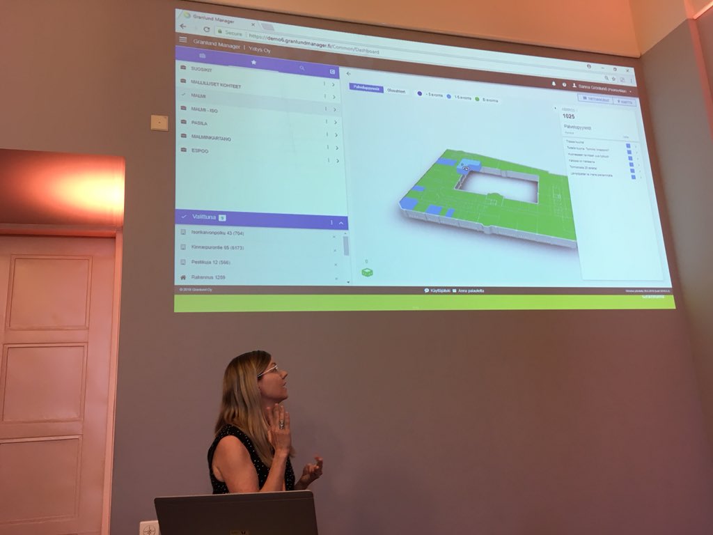 GranlundOy's tweet photo. @SannaG_UX ja palvelupyynnöt nextille levelille! Virtuaalinen kiinteistö mullistaa kiinteistönpidon arjen. https://t.co/C3wGamOk7i