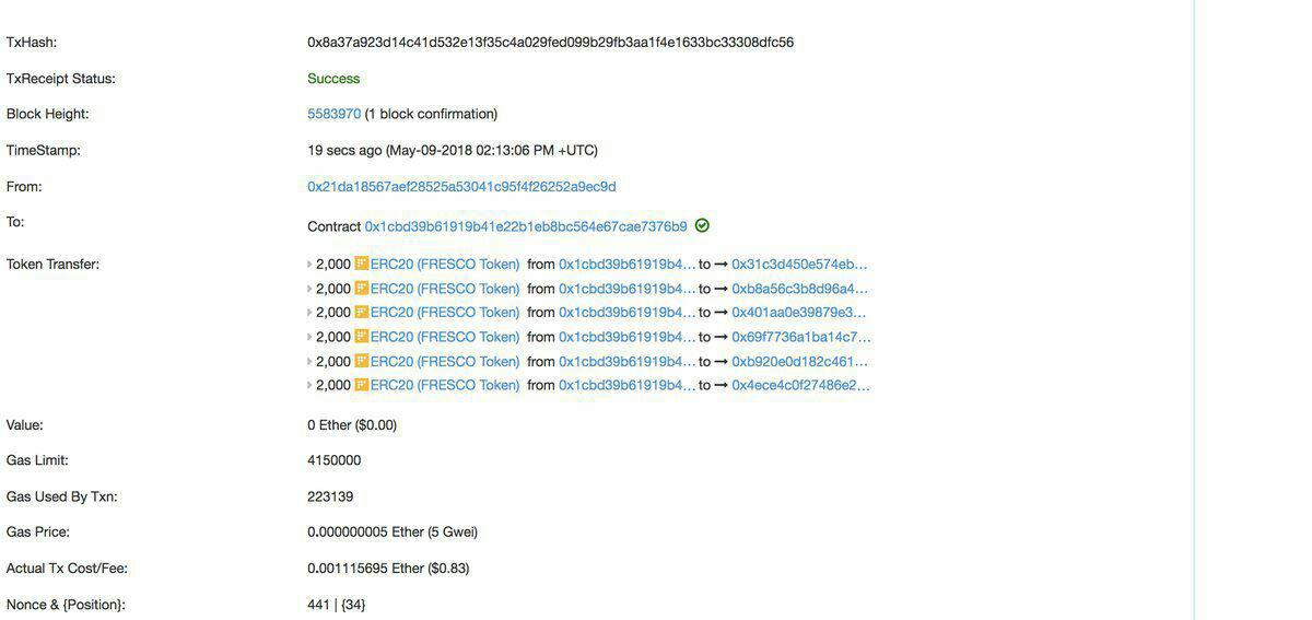 ChanelFresco's tweet photo. FRESCO 2000 tokens Trasfered successfully to 700 participants

https://t.co/wx7anBn0D1 https://t.co/pZNVFUbppi