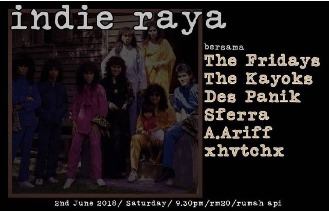 thekayoks's tweet photo. Di Rumah Api Ampang pada Sabtu malam ini bersama lokal-lokal terbaik. #indieraya https://t.co/fihpeLet6K