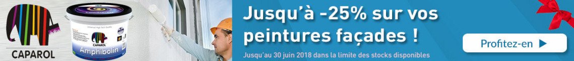 Districolor's tweet photo. Profitez des #Promotions des peintures façades #Caparol #Amphibolin jusqu'à -25% https://t.co/T97SLJkv6u #Offres valables jusqu'au 30 juin 2018 dans la limite des stocks disponibles. https://t.co/EmComsKc7O