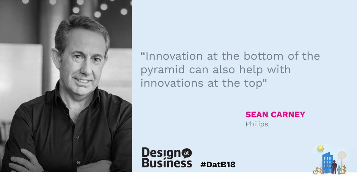 DesignAtBiz's tweet image. Inspirational talk by @SeanCarney2 on how @Philips approaches human-centered design throughout #DatB18