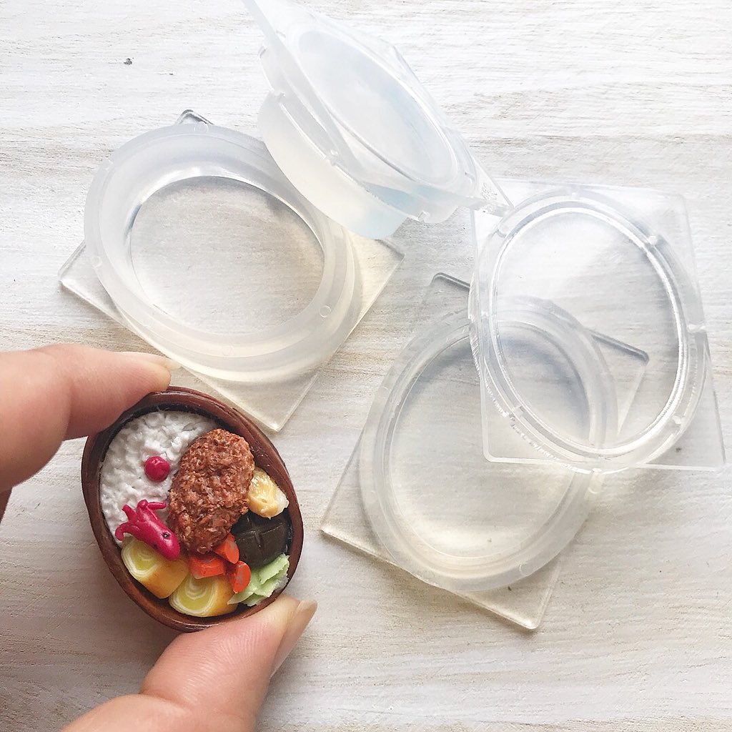フローレ Auf Twitter お弁当型を使って出来ました T Co Jhci5wxneu 樹脂粘土 クレイ Miniature Miniaturefood Floreemold Handmade Handicraft Mold お弁当 シリコン型 粘土型 粘土作り方 スイーツデコ ハンドメイド ミニチュア ミニチュア
