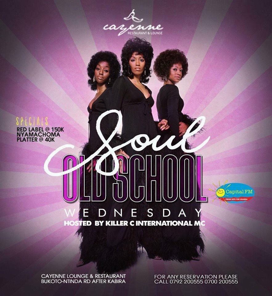 wingsandgrills's tweet photo. Join us this evening for our Soul Old skool Wednesday at Cayenne with the best of Old Skool music by DJ Jude. 
Enjoy our restaurant &amp; bar specials! 
Our half Nyamachoma platter is at 40K and Pork skewers are at 10K. 
Entrance is free! 
#CayenneRestaurant https://t.co/kMa0CCku2R