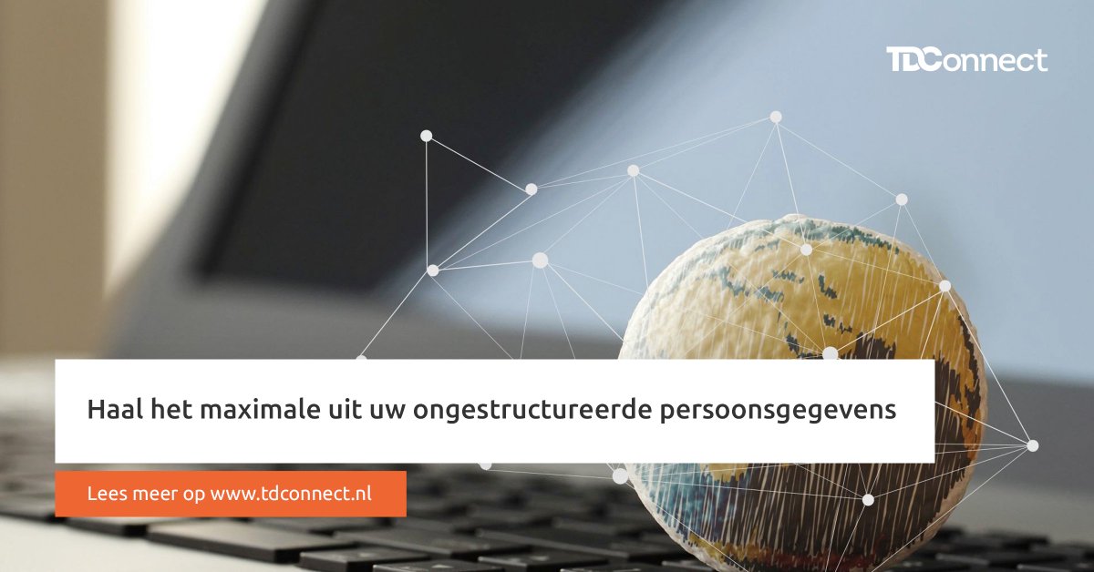 TDConnect_nl's tweet photo. De AVG dwingt bedrijven inzicht te krijgen in ongestructureerde (persoons)gegevens maar biedt tevens kansen. Door goed analyseren, definiëren, prioriteren en beheren van gegevens kunnen organisaties hiermee zelfs een concurrentievoordeel behalen. https://t.co/QRKbrwHT8H https://t.co/wUhCu8x9AJ