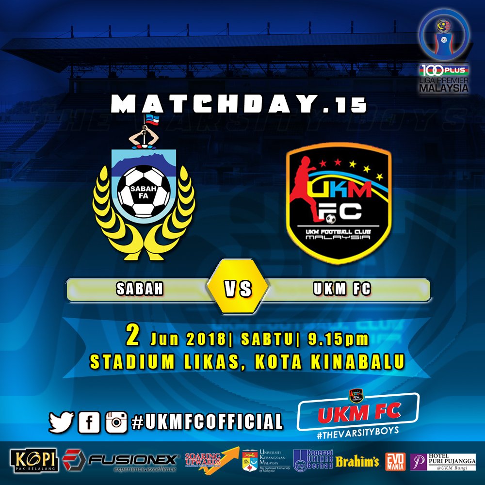 ukm_fc's tweet photo. #ukmfcofficial #ukm #ukmpower #thevarsityboys #LigaPremier2018 #unifi #iflix #fusionex Fusionex International #evomaniaburnz #evomania_nutrition #puripujangga Hotel Puri Pujangga #preworkout #unikeb Koperasi Unikeb Berhad https://t.co/S2hi54iQ4F