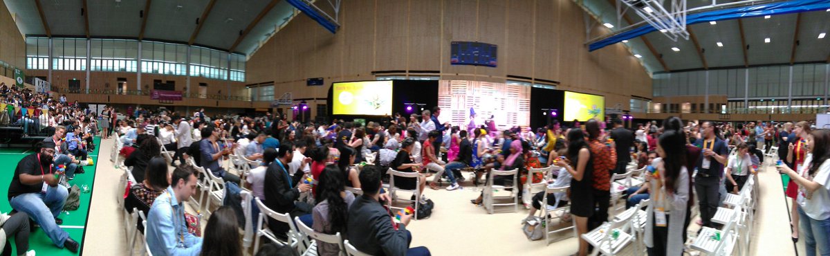 KironNeale's tweet photo. The Lego Challenge is teasing out the creativity and inner playfulness of the Talents! #LegoBuiling #UNLEASHLAB2018 #OpeningCeremony #creativity #play #skillsbuilding @ecioxford https://t.co/lG2X7H7xfL
