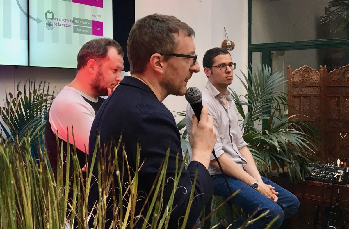 KeeLabAI's tweet photo. Kee Lab était hier @_TheFamily aux côtés de Jean-David Zeitoun (#Inato) et d'Arnaud Rosier (@ImplicityHealth) pour parler d’IA dans le domaine de la médecine. Thank you all for coming :) https://t.co/5N82aGTfgF